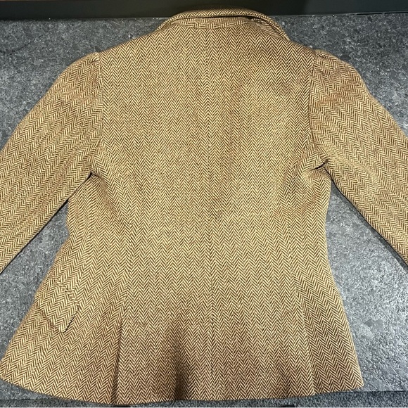 Ralph Lauren Blazer Jacket Brown Size 6 - Picture 8 of 12